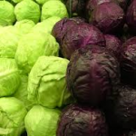 Green and purple cabbages-regrow-vegetables-from-kitchen-scraps